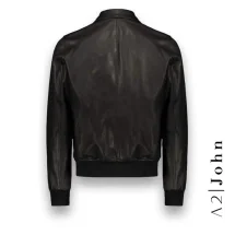 Blouson Cuir Noir A2 John | Costume Privé Paris
