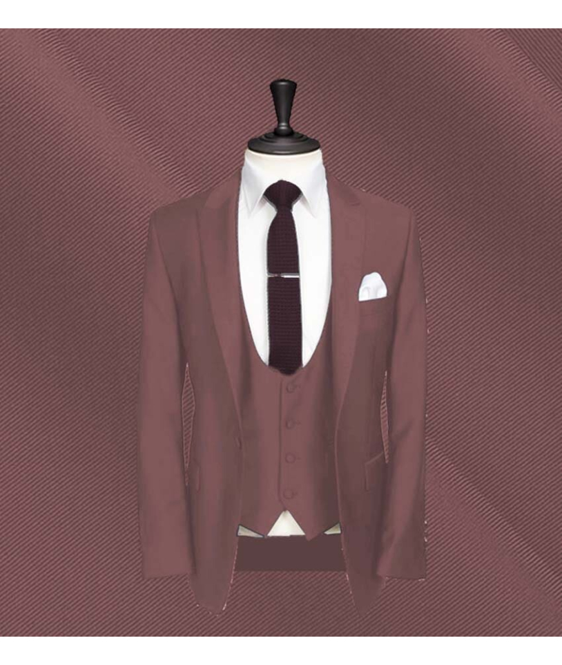 Costume mariage poudré foncé - élégance et raffinement pour votre grand jour.