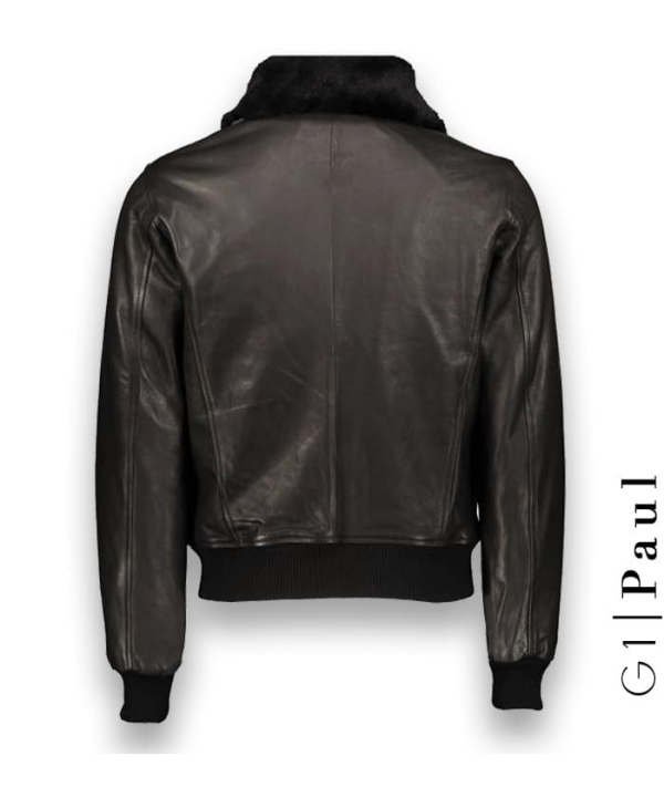 Blouson Cuir Noir G1 Paul | Costume Privé Paris