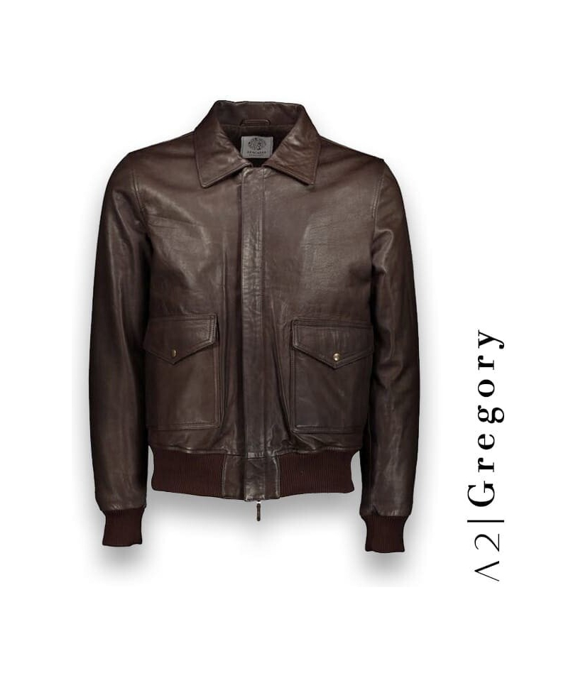 Blouson Cuir A2 Gregory sur mesure | Élégance Aérienne