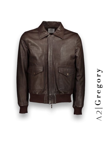 Blouson Cuir A2 Gregory sur mesure | Élégance Aérienne