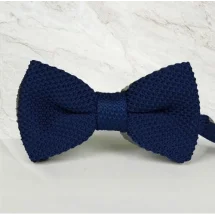 Noeud Papillon Tricot bleu marine — Costume Privé Paris