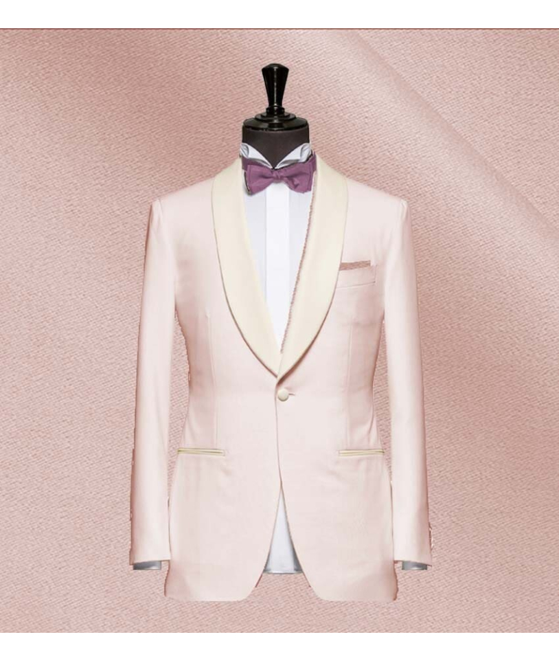 Smoking mariage rose poudré - élégance et raffinement pour votre grand jour