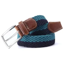 Ceinture Tressée bleu turquoise | Costume Privé Paris
