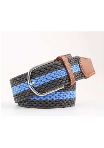 Ceinture Tressée gris bleu