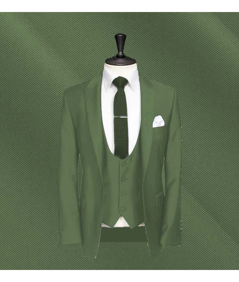 Costume mariage vert olive clair