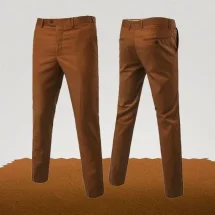 Pantalon chino orange | Costume Privé Paris