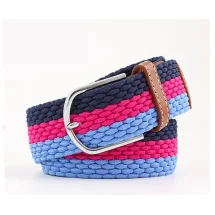 Ceinture Tressée Rose Bleu | Costume Privé Paris