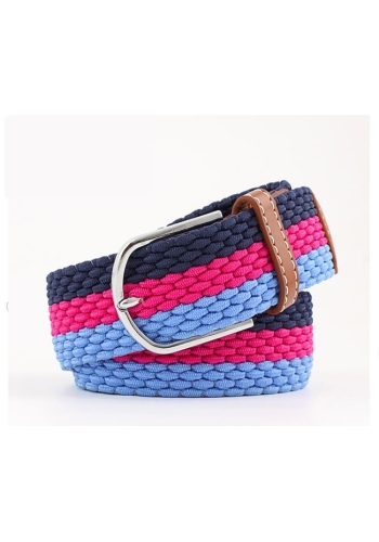 Ceinture Tressée Rose Bleu - Élégance et Style Unique