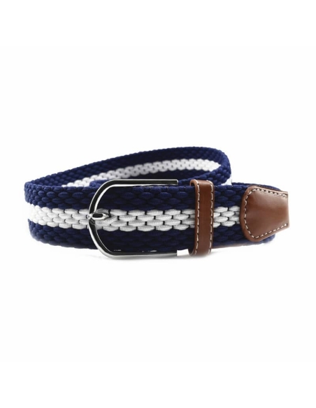 Ceinture Tressée Grosse Maille Bleu - Élégance et Style