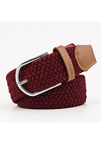 Ceinture Tressée Bordeaux : Élégance et Style Assuré