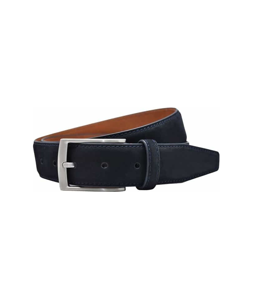 Ceinture en Nubuck Bleu : Élégance et Style Assuré