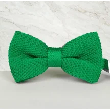 Noeud Papillon Tricot vert intense — Costume Privé Paris
