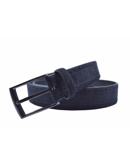 Ceinture en Daim Bleu : Élégance et Confort Assurés