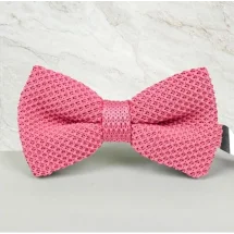 Noeud Papillon Tricot rose — Costume Privé Paris
