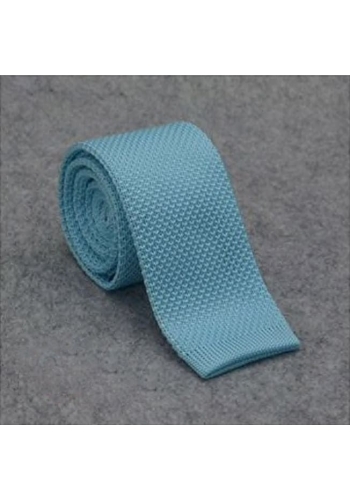 Cravate Tricot Bleu Céladon - Élégance et Style Unique