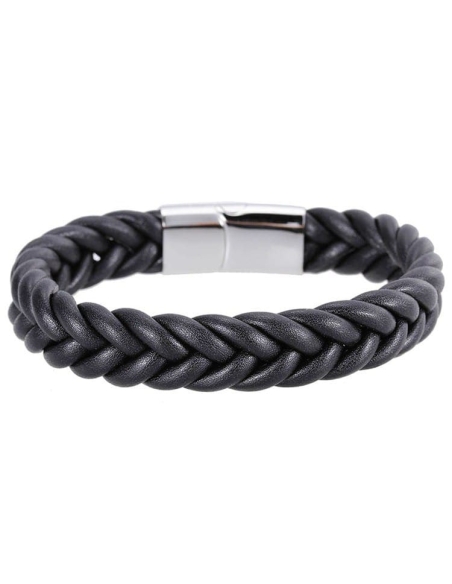 Bracelet Tressé en Cuir Rond - Élégance et Style Unique