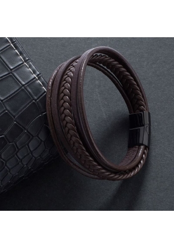 Bracelet Triple Cuir Marron : Élégance et Style Authent...