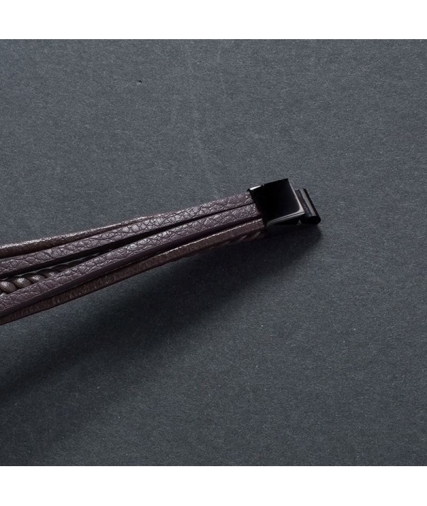 Bracelet Triple Cuir Marron : Élégance et Style Authent...