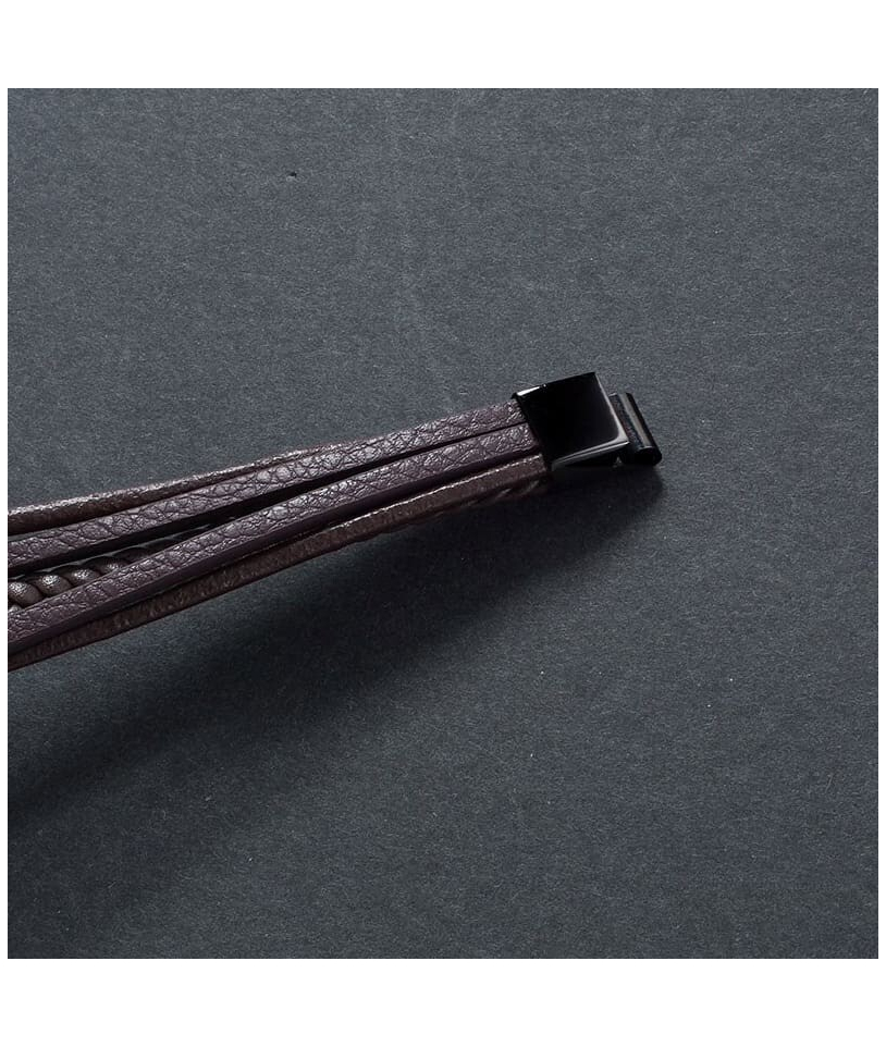 Bracelet Triple Cuir Marron : Élégance et Style Authent...