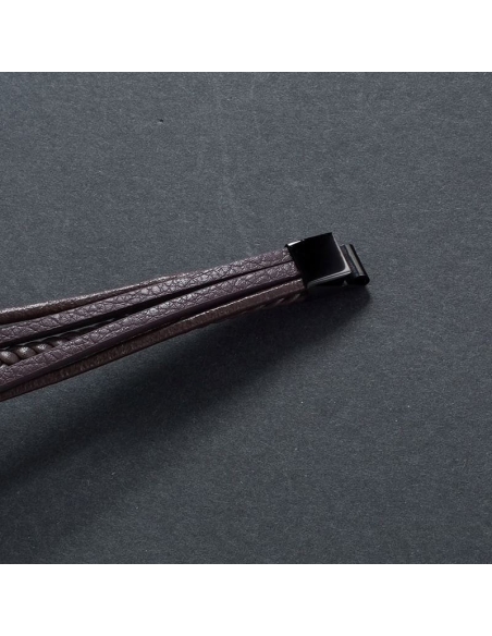 Bracelet Triple Cuir Marron : Élégance et Style Authent...