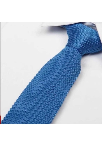 Cravate Tricot Bleu Ciel - Élégance et Confort | [Marque]