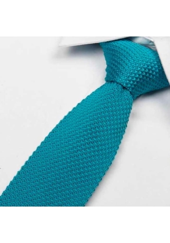 Cravate Tricot Bleu Turquoise : Élégance et Style Unique
