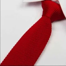 Cravate Tricot Rouge Foncé | Costume Privé Paris