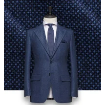 Costume Bleu Sharkskin Élégance et Style | Costume Privé Paris