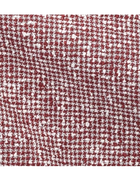 Blazer Rouge Croisé Pied de Poule : Élégance Assurée