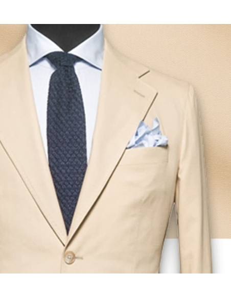 Costume beige coton | Costume Privé Paris