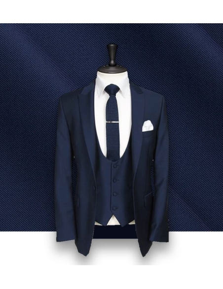 Costume Bleu 3 Pièces Élégant pour Homme | Costume Privé Paris