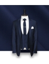 Costume Bleu 3 Pièces Élégant pour Homme | Costume Privé Paris