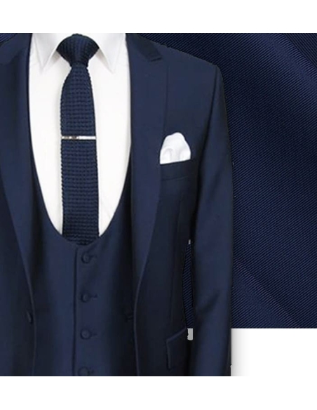 Costume Bleu 3 Pièces Élégant pour Homme | Costume Privé Paris