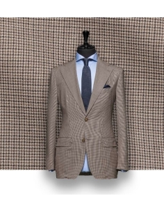 Costume Marron Pied de Poule