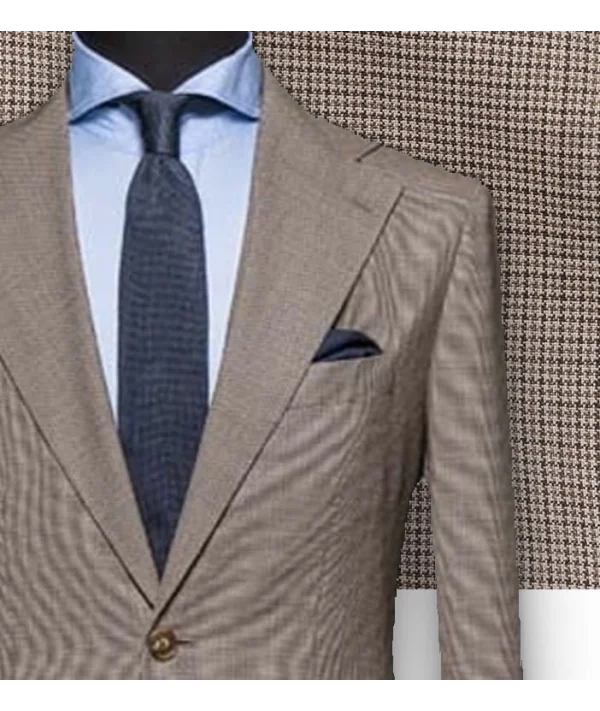 Costume Marron Pied de Poule | Costume Privé Paris