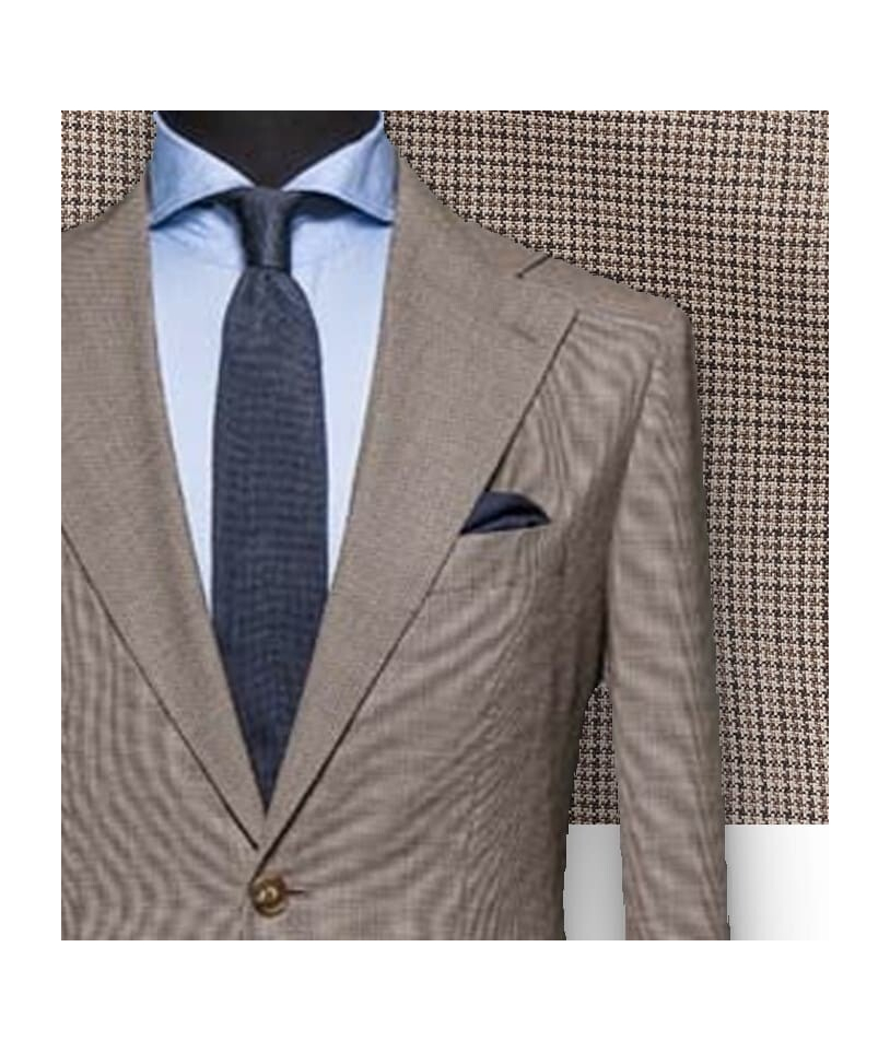 Costume Marron Pied de Poule : Élégance et Style intemp...