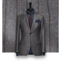 Costume Gris rayures marron | Costume Privé Paris