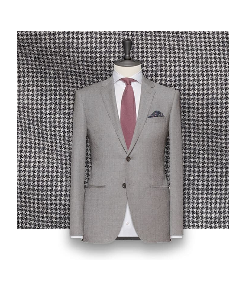 Costume Gris Pied de Poule Clair : Élégance et Style