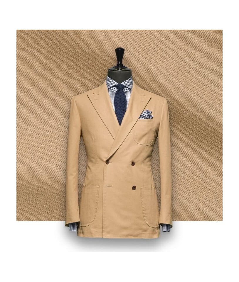 Blazer Beige Sable Croisé : Élégance et Style Assuré