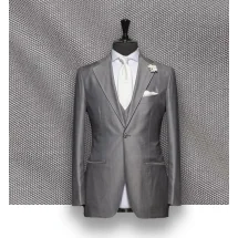 Costume Gris argent 3 pièces — sur mesure — Costume Privé Paris
