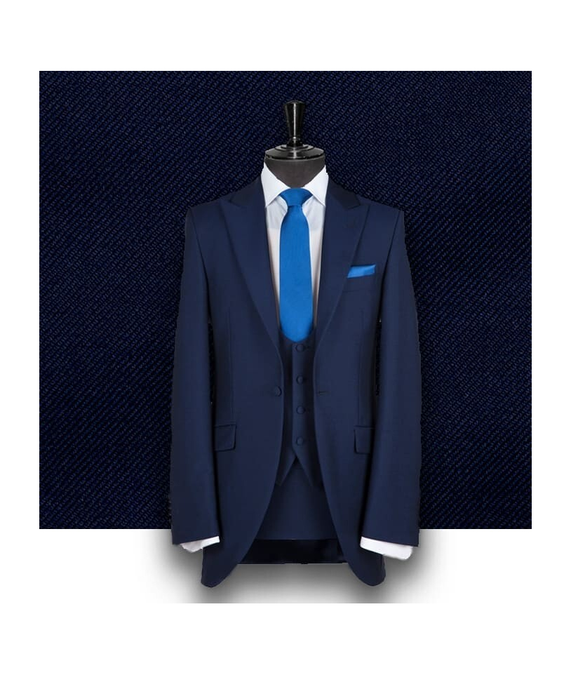 Costume Bleu Intense 3 Pièces : Élégance Assurée !