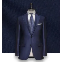 Costume Bleu natté — sur mesure — Costume Privé Paris