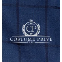Costume Bleu à Carreaux Foncés | Costume Privé Paris