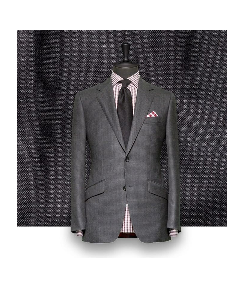 Costume Gris Faux-Uni Élégance et Style Assuré