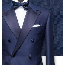 Smoking Bleu Croisé : Élégance et Style | Costume Privé Paris