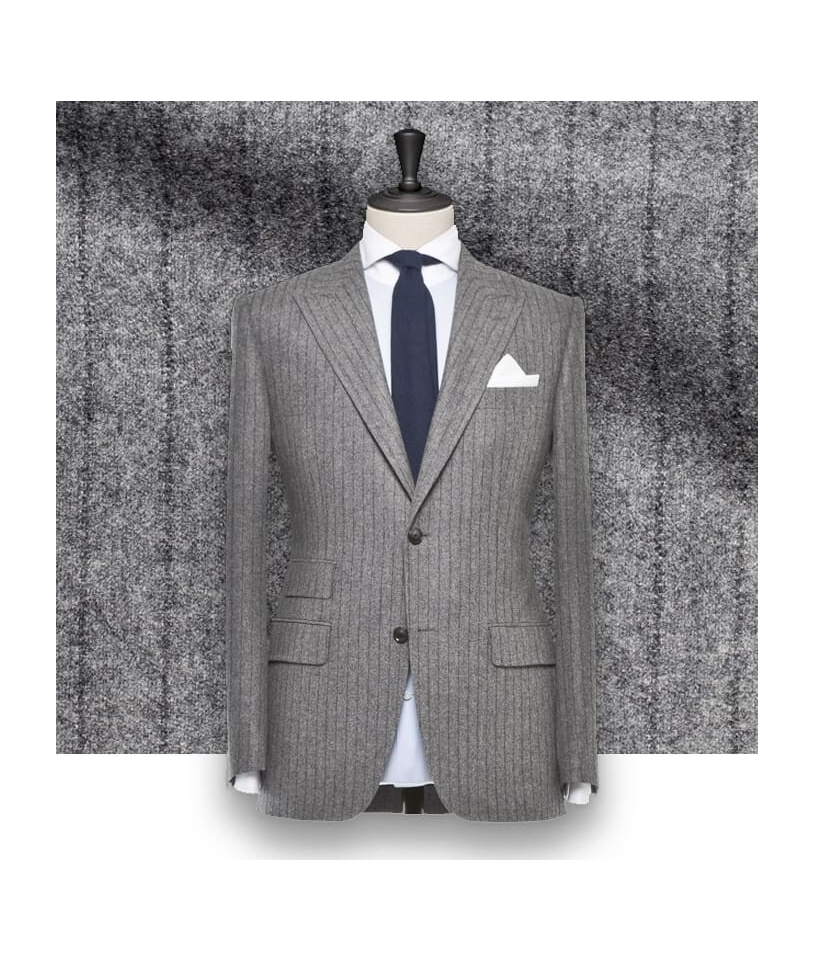 Costume Gris Rayures Foncées : Élégance et Style Assuré