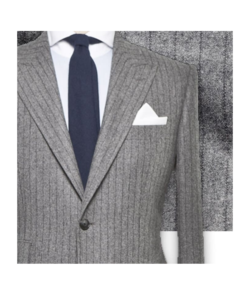 Costume Gris Rayures Foncées : Élégance et Style Assuré