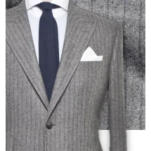 Costume Gris rayures foncées | Costume Privé Paris