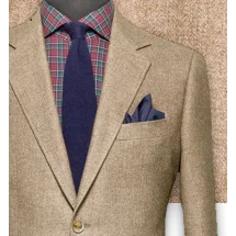 Blazer Marron Chevrons : Élégance et Style | Costume Privé Paris